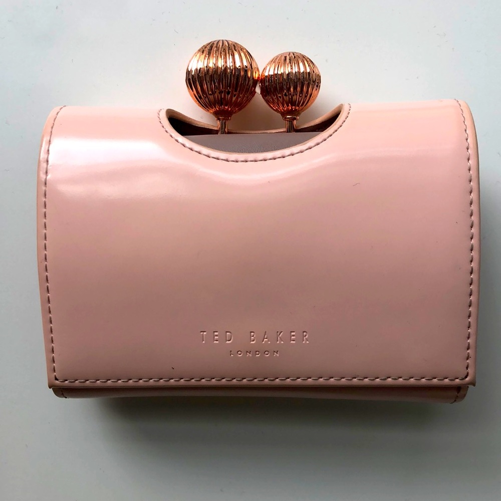 Ted Baker bobble small pink and purple wallet